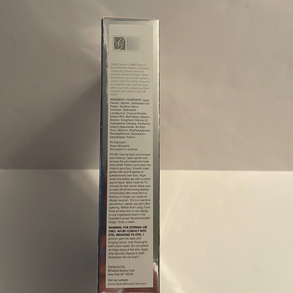 Global Beauty Care CHARCOAL spa treatment mask. Anti aging serum. All skin types - Picture 14 of 15